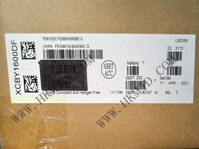 16 通道、16 端口 PEX8619-BA50BCG [Broadcom] PCI Express 交換機(jī)，19 x 19mm PBGA