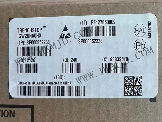 【分銷(xiāo)英飛凌IGBT晶體管】IGW20N60H3 600 V，20 A IGBT 分立式，采用 TO-247 封裝