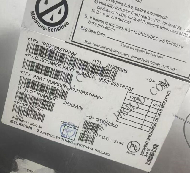 [供應(yīng)] IRS2186STRPBF（英飛凌）600V，EiceDRIVER? 高壓側(cè)和低壓側(cè)柵極驅(qū)動(dòng)器 IC